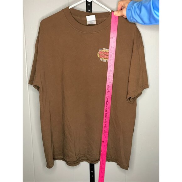 Vintage Redneck Cartoon T-Shirt Hunting LG Brown Jeff Foxworthy Comedy Mens 90s - Picture 5 of 5